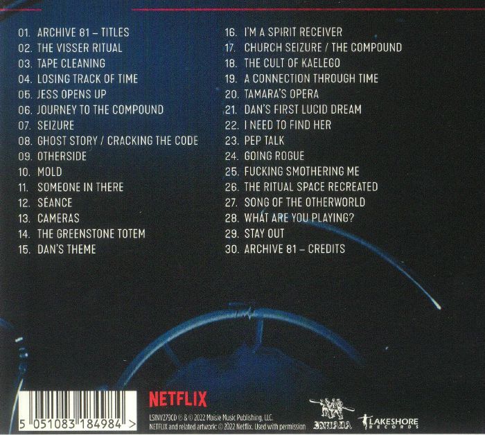 SALISBURY, Ben/GEOFF BARROW - Archive 81 (Soundtrack)