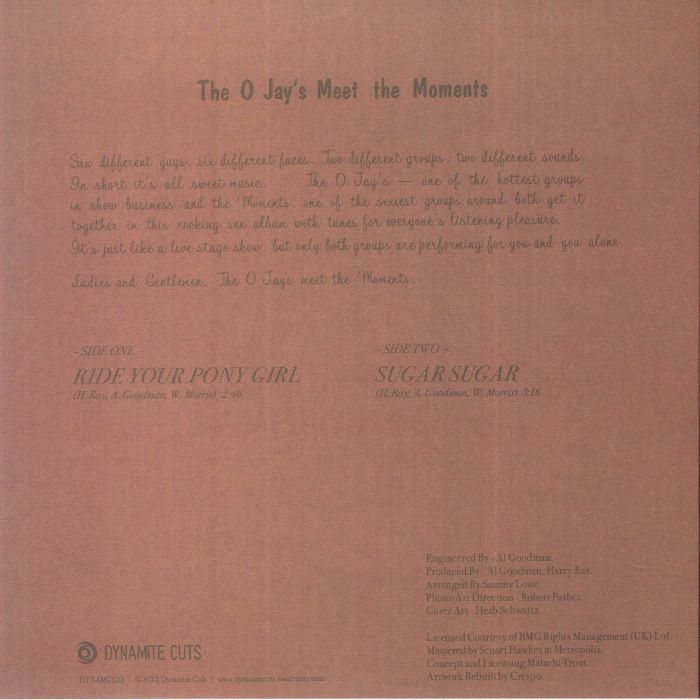 O JAYS, The meet THE MOMENTS - Ride Your Pony Girl
