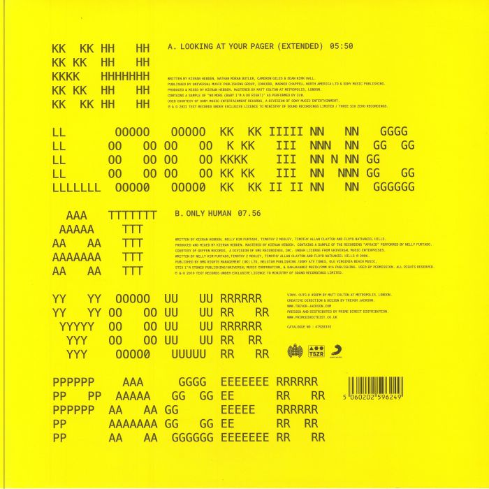 KH aka FOUR TET Looking At Your Pager Vinyl at Juno Records.