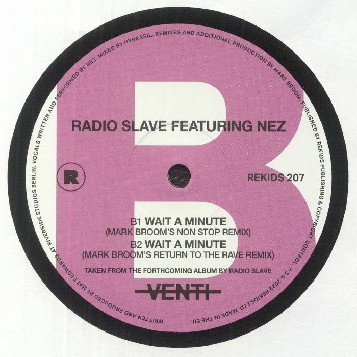 RADIO SLAVE feat NEZ - Wait A Minute