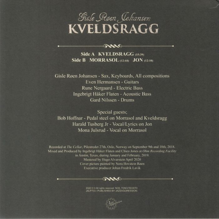 ROEN JOHANSEN, Gisle - Kveldsragg