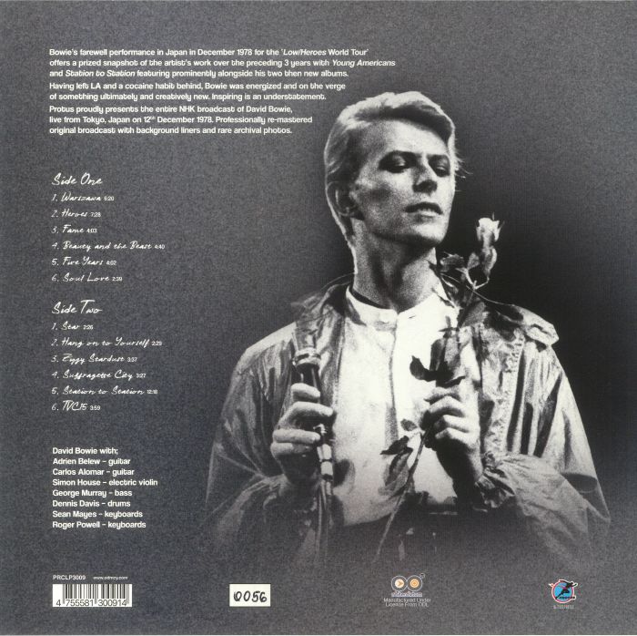 BOWIE, David - Tokyo 78 (reissue)
