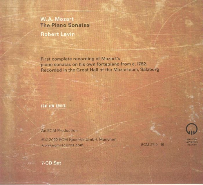 Robert LEVIN - Wolfgang Amadeus Mozart: The Piano Sonatas On Mozart s