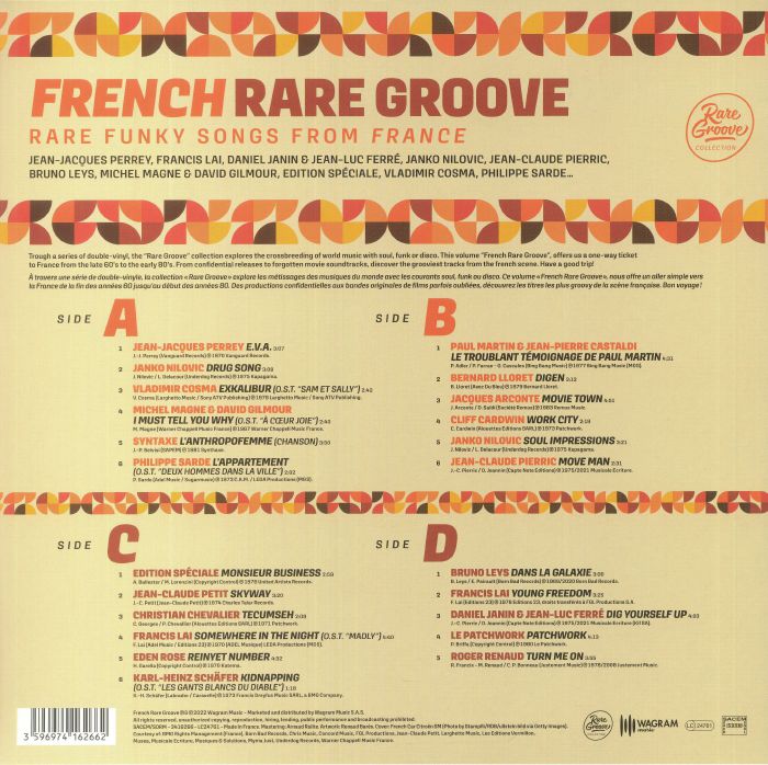 VARIOUS - French Rare Groove: Rare Funky Songs From France