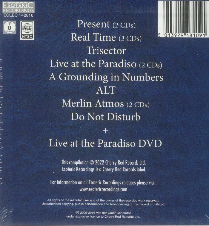 VAN DER GRAAF GENERATOR - Interference Patterns: The Recordings 2005-2016