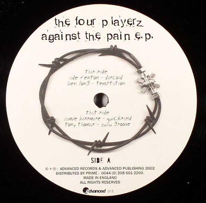 FOUR PLAYERZ, The aka ADE FENTON/BEN LONG/JAMIE BISSMIRE/TONY THOMAS - Against The Pain EP
