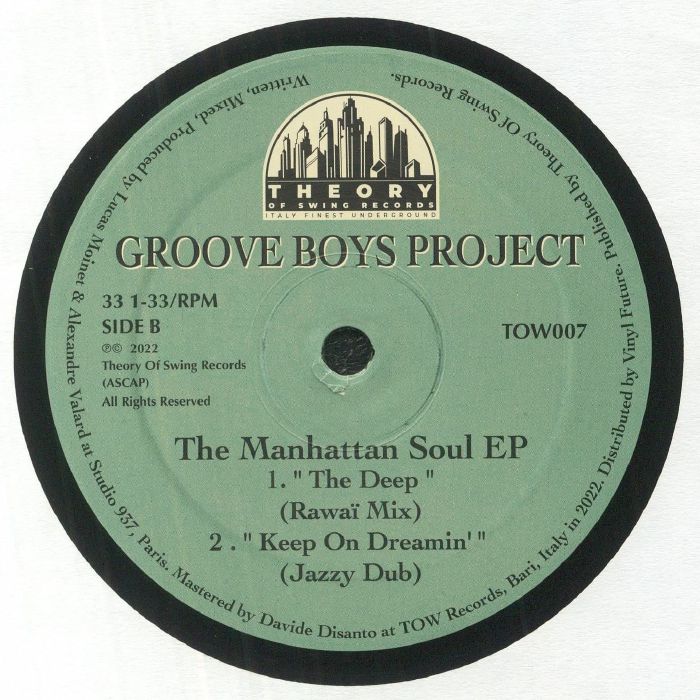 GROOVE BOYS PROJECT - The Manhattan Soul EP