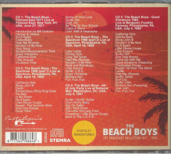 The BEACH BOYS - The Broadcast Collection 1971 - 1985 CD at Juno Records.