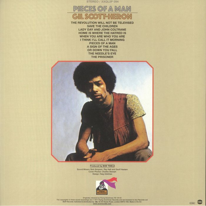 Gil SCOTT HERON - Pieces Of A Man (AAA 2 Disc Edition) Vinyl at