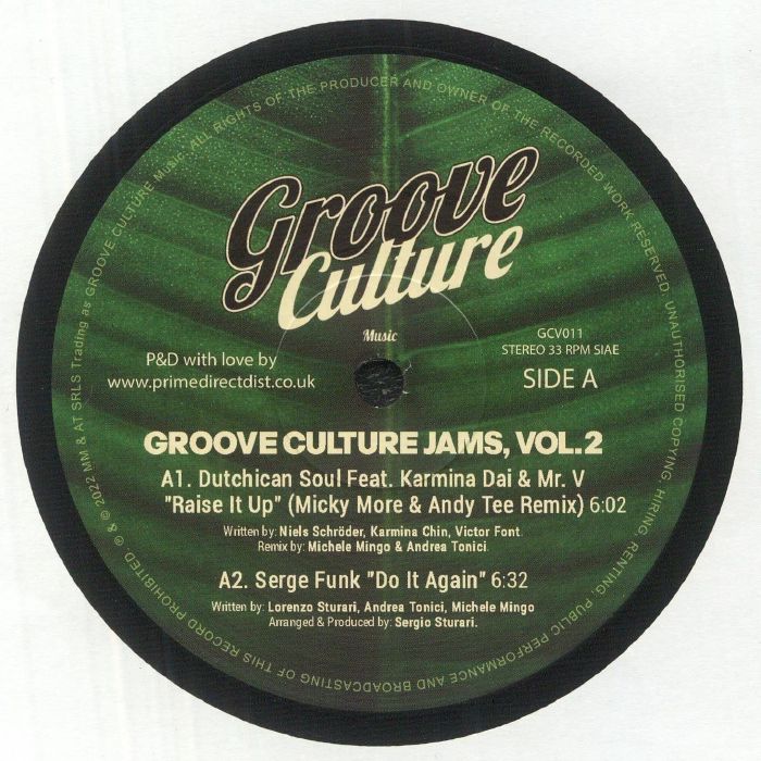 DUTCHICAN SOUL/SERGE FUNK/REVERENDOS OF SOUL/SOULISTA - Groove Culture Jams Vol 2