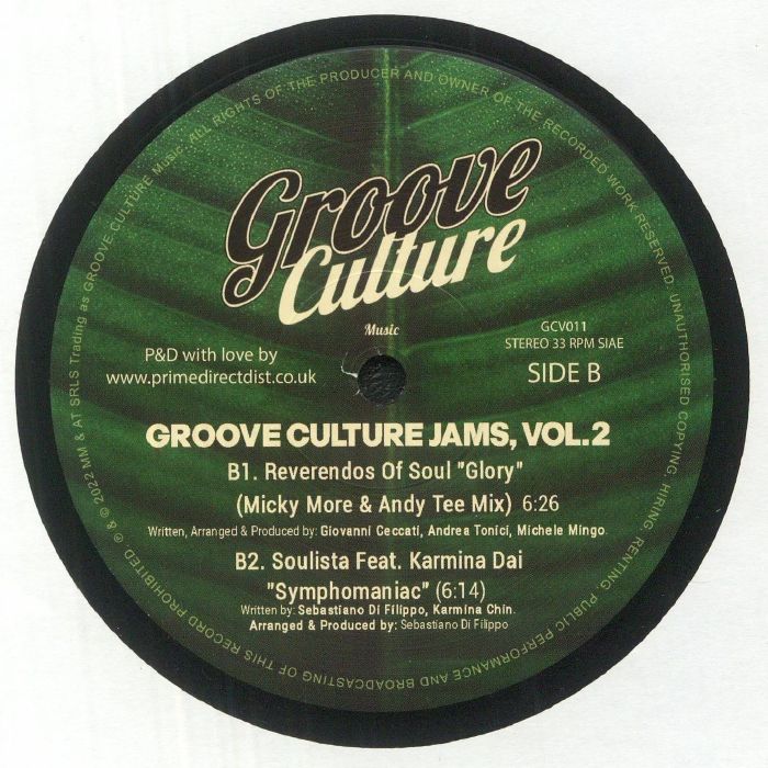 DUTCHICAN SOUL/SERGE FUNK/REVERENDOS OF SOUL/SOULISTA - Groove Culture Jams Vol 2