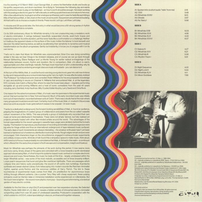 MAIR JR, LG - Selected Rhythm Tracks 1988-1994 Volume 1