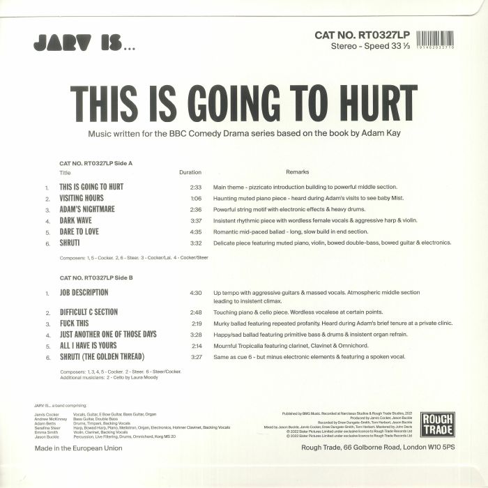 JARV IS - This Is Going To Hurt (Soundtrack)