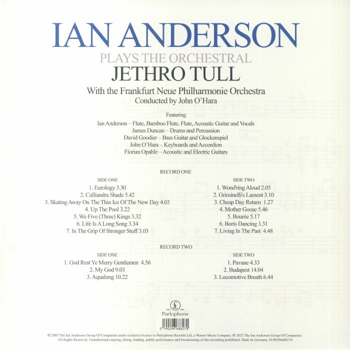 JETHRO TULL - Ian Anderson Plays The Orchestral Jethro Tull