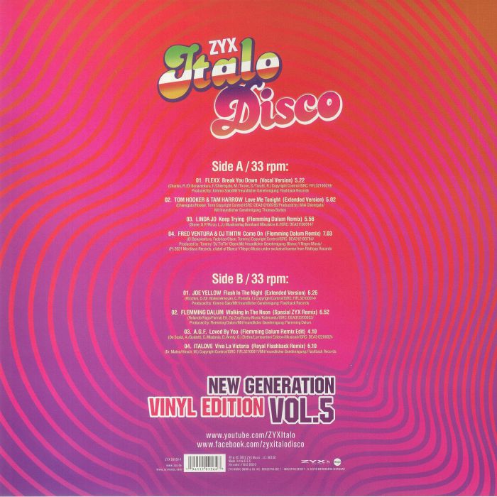 VARIOUS - ZYX Italo Disco New Generation: Vinyl Edition Vol 5