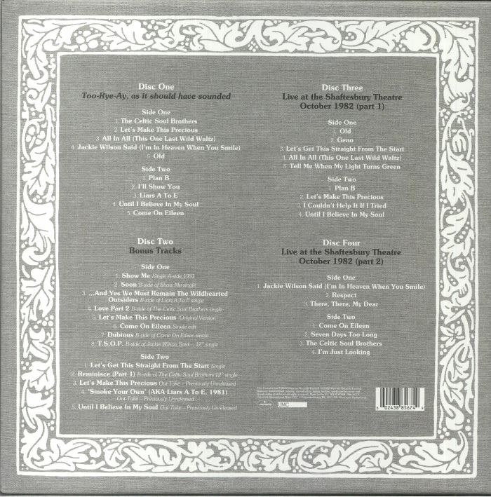 ROWLAND, Kevin/DEXYS MIDNIGHT RUNNERS - Too Rye Ay As It Should Have Sounded (40th Anniversary Super Deluxe Edition)