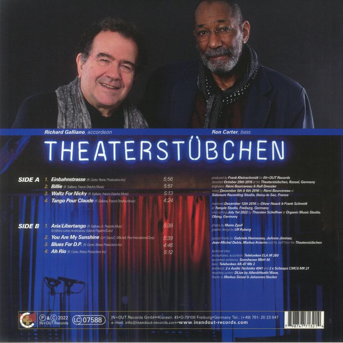 CARTER, Ron/RICHARD GALLIANO - An Evening With Ron Carter & Richard Galliano