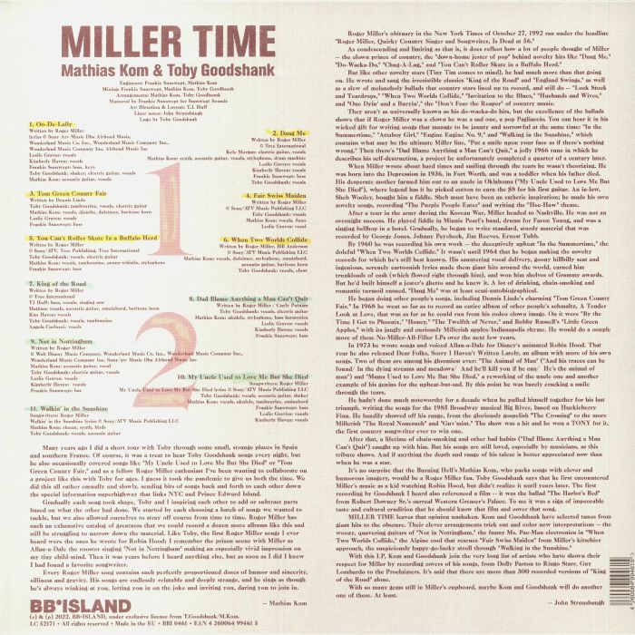 KOM, Mathias/TOBY GOODSHANK - Miller Time