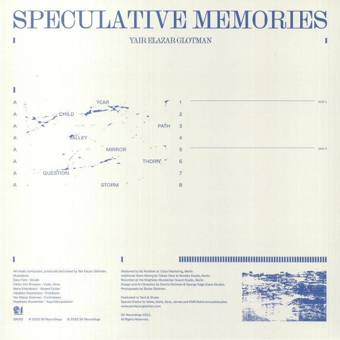 Yair Elazar Glotman Speculative Memories Vinyl At Juno Records 7262