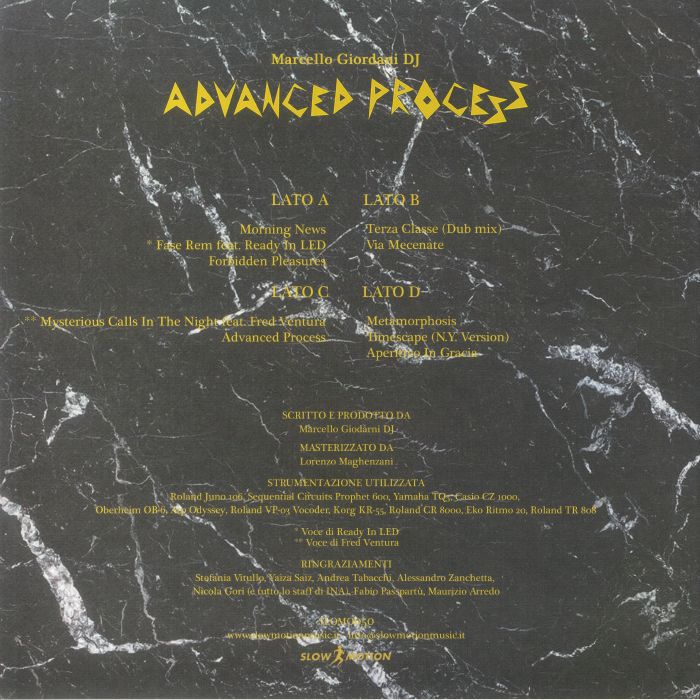 MARCELLO GIORDANI DJ - Advanced Process