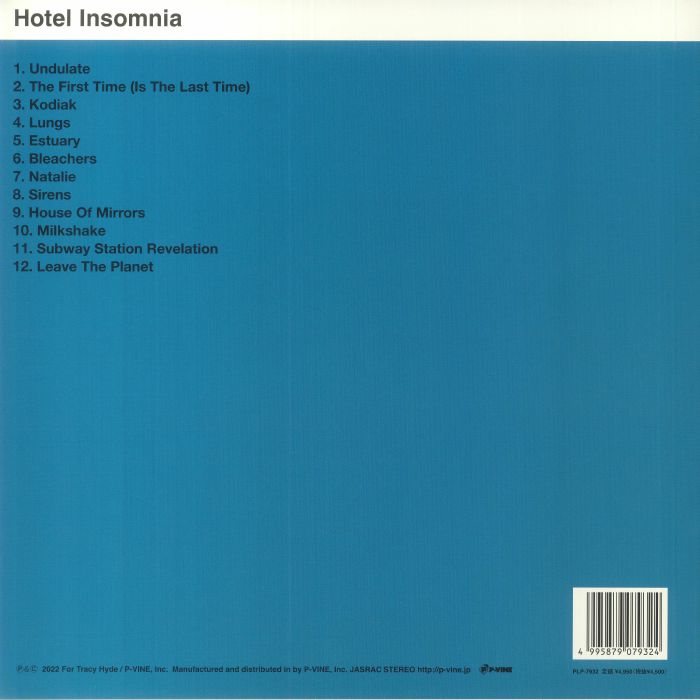 FOR TRACY HYDE - Hotel Insomnia (Japanese Edition) Vinyl at Juno Records.