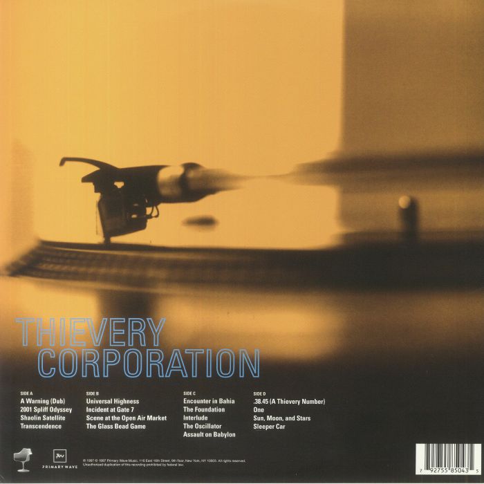 THIEVERY CORPORATION - Sounds From The Thievery Hi Fi (reissue)