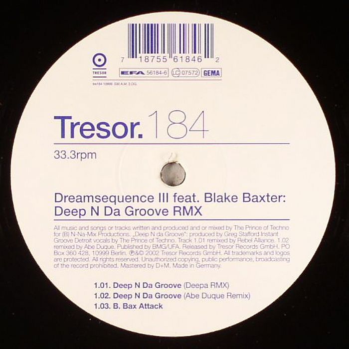 DREAMSEQUENCE III feat BLAKE BAXTER - Deep N Da Groove (remix)