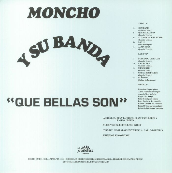 MONCHO Y SU BANDA - Que Bellas Son (reissue) Vinyl at Juno Records.