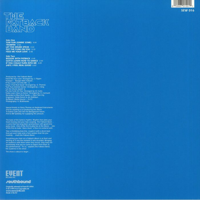 The Fatback Band – Yum Yum – Vinyl (LP, Album), 1975