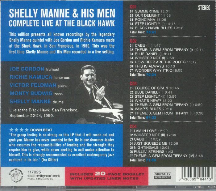 Shelly MANNE & HIS MEN - Complete Live At The Black Hawk