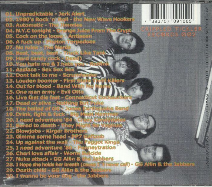 VARIOUS - No Shit It's GG Allin & The Jabbers Tribute