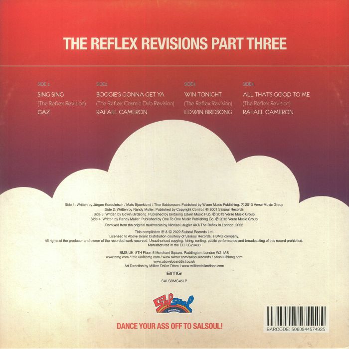 Gaz, Rafael Cameron, Edwin Birdsong, Rafael Cameron / The Reflex Revisions Part 3 Gaz, Rafael Cameron, Edwin Birdsong, Rafael Cameron / The Reflex Revisions Part 3