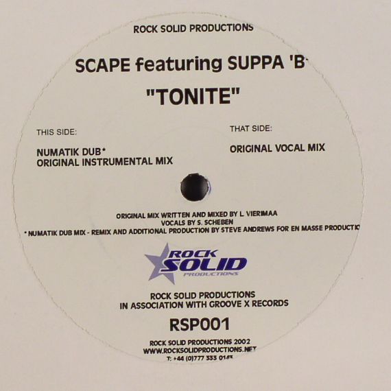 SCAPE feat SUPPA B - Tonite