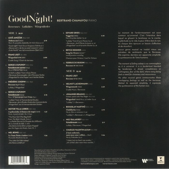 CHAMAYOU, Bertrand - Good Night!