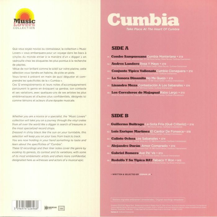 VARIOUS - Music Lovers: Cumbia - Take Place At The Heart Of Cumbia