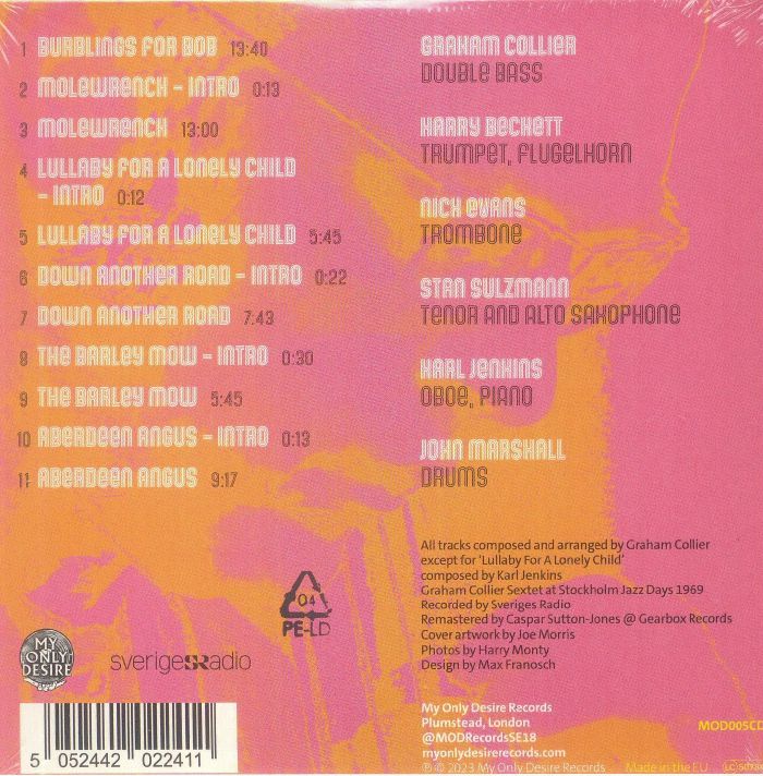 COLLIER, Graham - Down Another Road: Stockholm Jazz Days '69