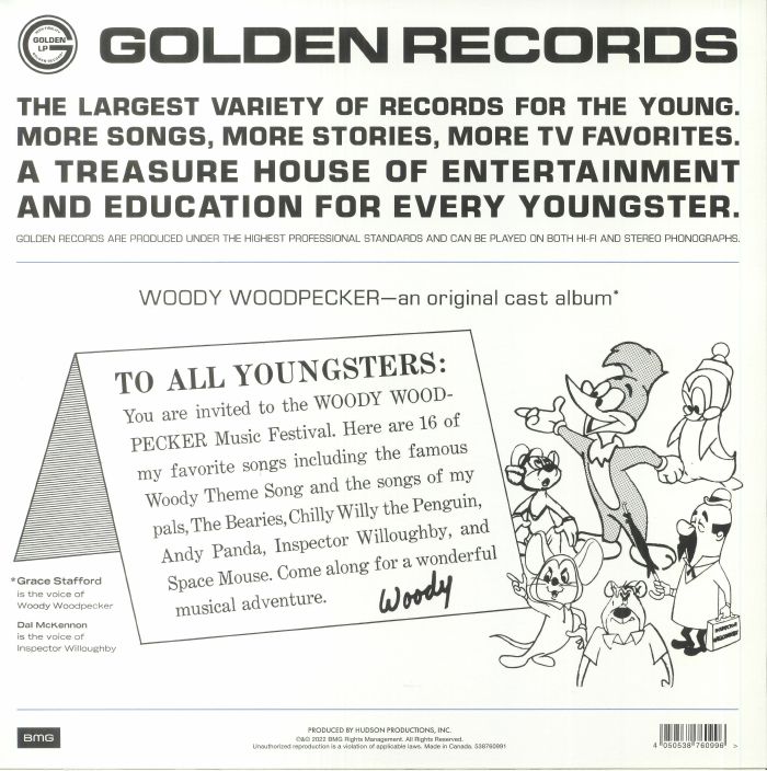VARIOUS - Woody Woodpecker: An Original Cast Album (Soundtrack) Vinyl