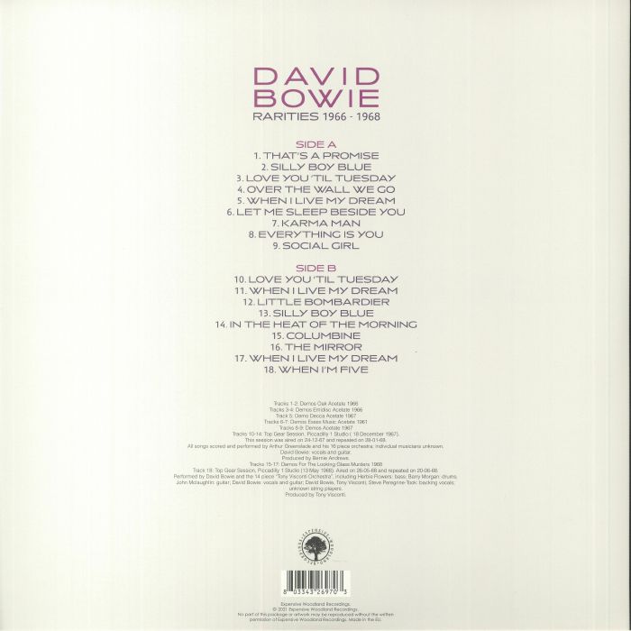 David BOWIE - Rarities 1966-1968 Vinyl at Juno Records.