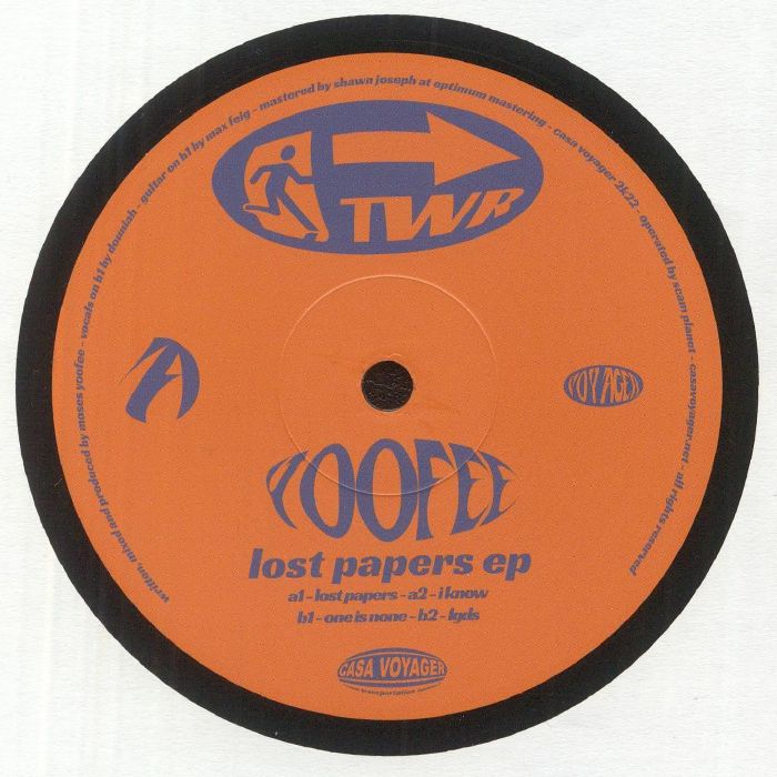 Yoofee – Lost Papers EP vinyl cover