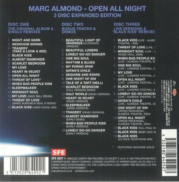 ALMOND, Marc - Open All Night (Japanese Edition)