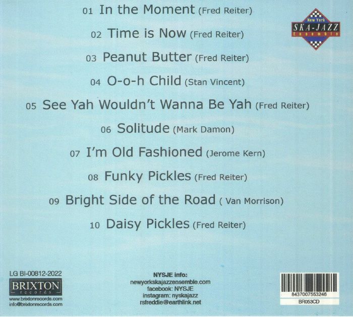 NEW YORK SKA JAZZ ENSEMBLE - In The Moment