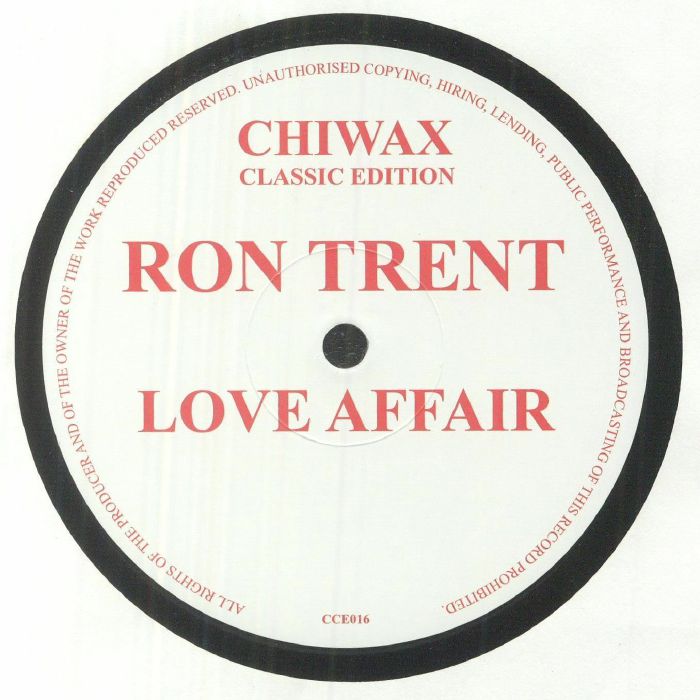 Ron Trent / Love Affair (Includes Braxton Holmes Mixes) Ron Trent / Love Affair (Includes Braxton Holmes Mixes)