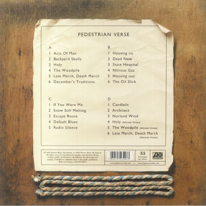 FRIGHTENED RABBIT - Pedestrian Verse (10th Anniversary Edition) (half speed remastered)