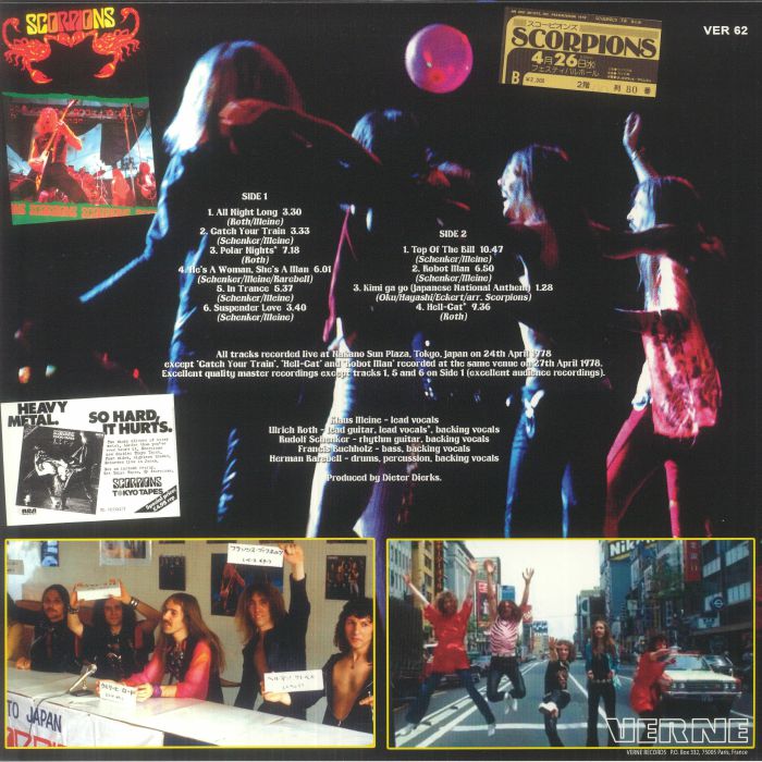 SCORPIONS - Live In Tokyo 1978 レコード at Juno Records.
