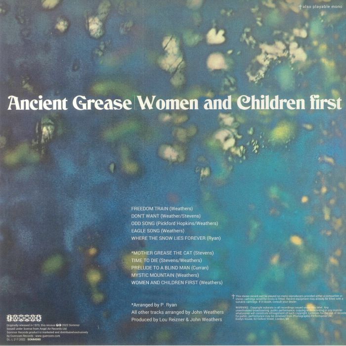 ANCIENT GREASE - Women & Children First (remastered)