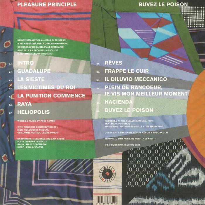 PLEASURE PRINCIPLE - Buvez Le Poison