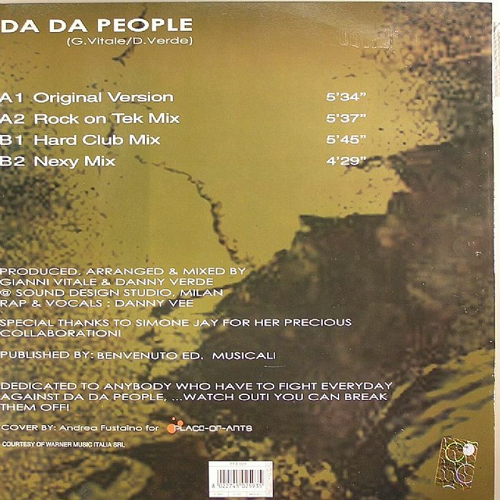 VERSO feat DANNY VEE - Do Da People (B-STOCK)