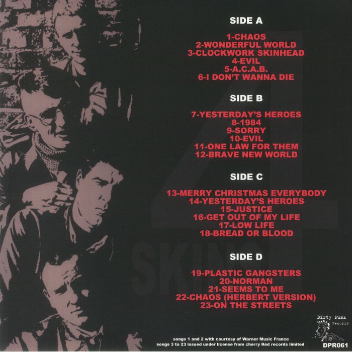 4 SKINS - Singles & Rarities (reissue) Vinyl at Juno Records.