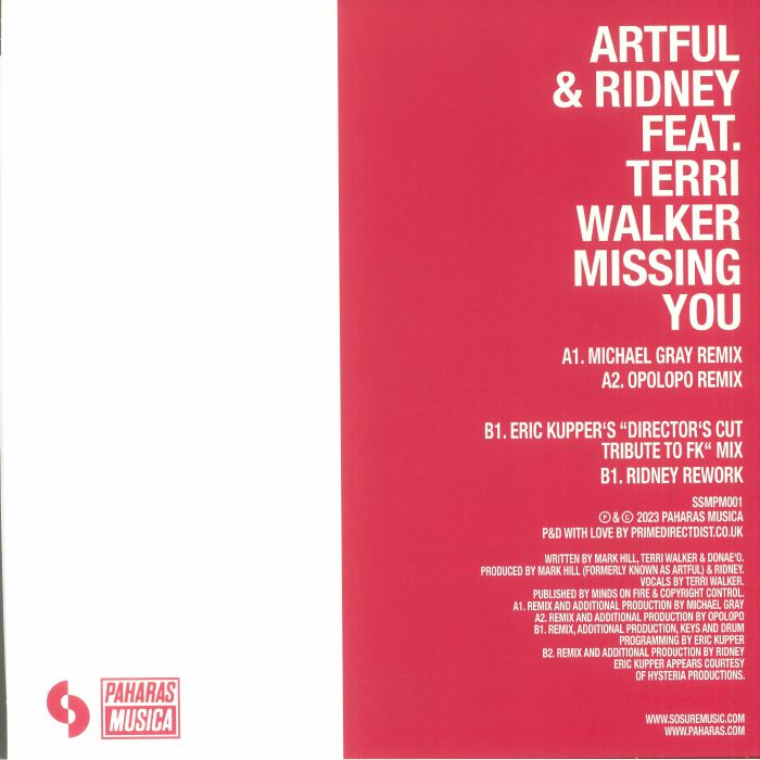 ARTFUL & RIDNEY feat TERRI WALKER - Missing You (Record Store Day RSD 2023)