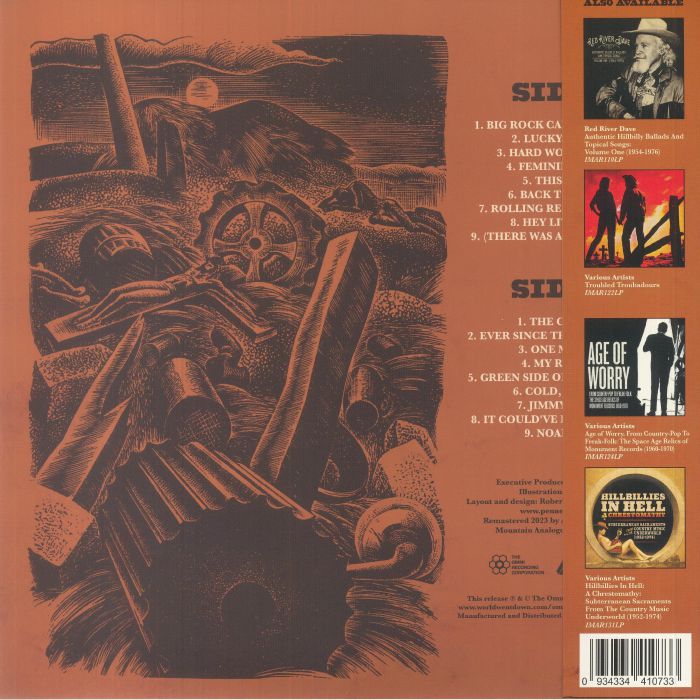 BURNETTE, Dorsey - Hard Working Man: 1960-1964 (Record Store Day RSD 2023)
